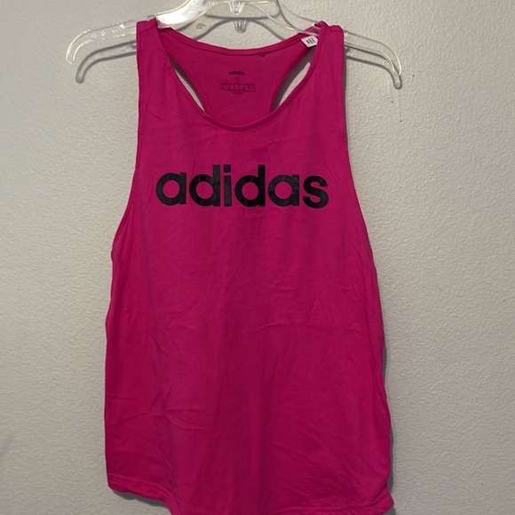 ADIDAS HOT PINK RACERBACK TANK TOP - Picture 2 of 5